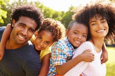 family smiling after visiting Beavercreek Dental